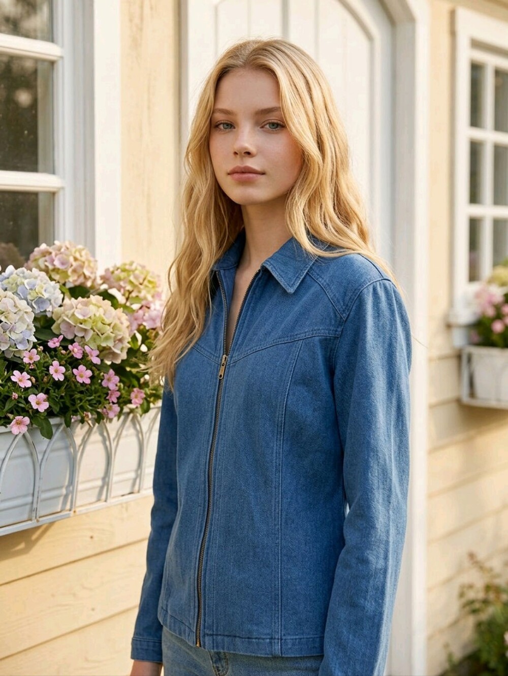 Denim Zip Jacket